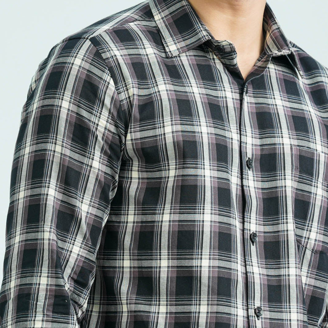 Men’s Black Chocolate Casual Cotton Shirt thumbnail 2