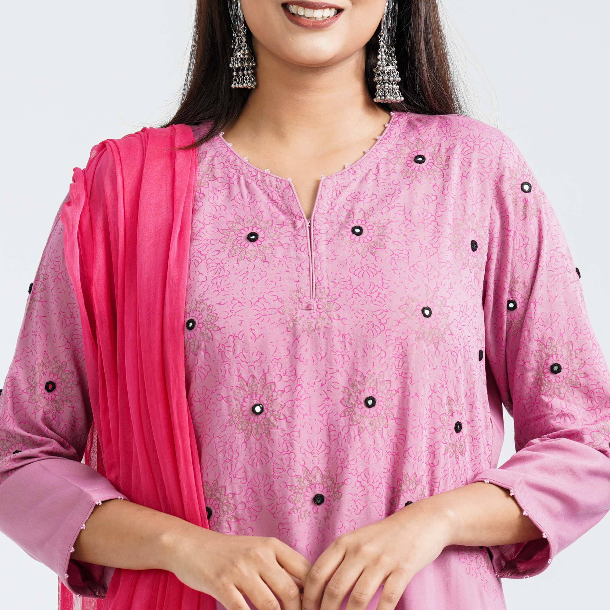 Women’s Floral Viscose Three Piece Set thumbnail 2