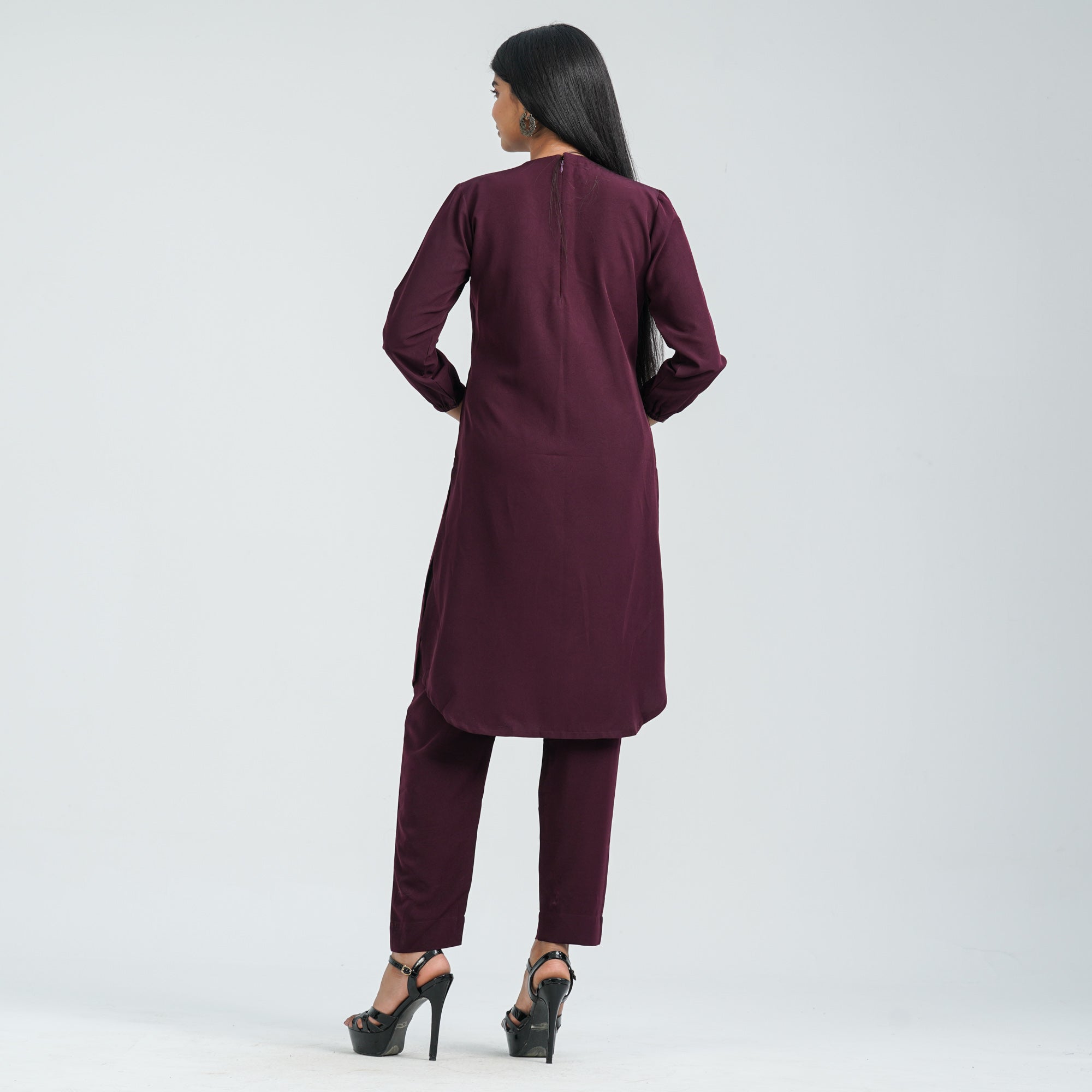 Women’s Floral Blended Silk Two Piece Set thumbnail 3
