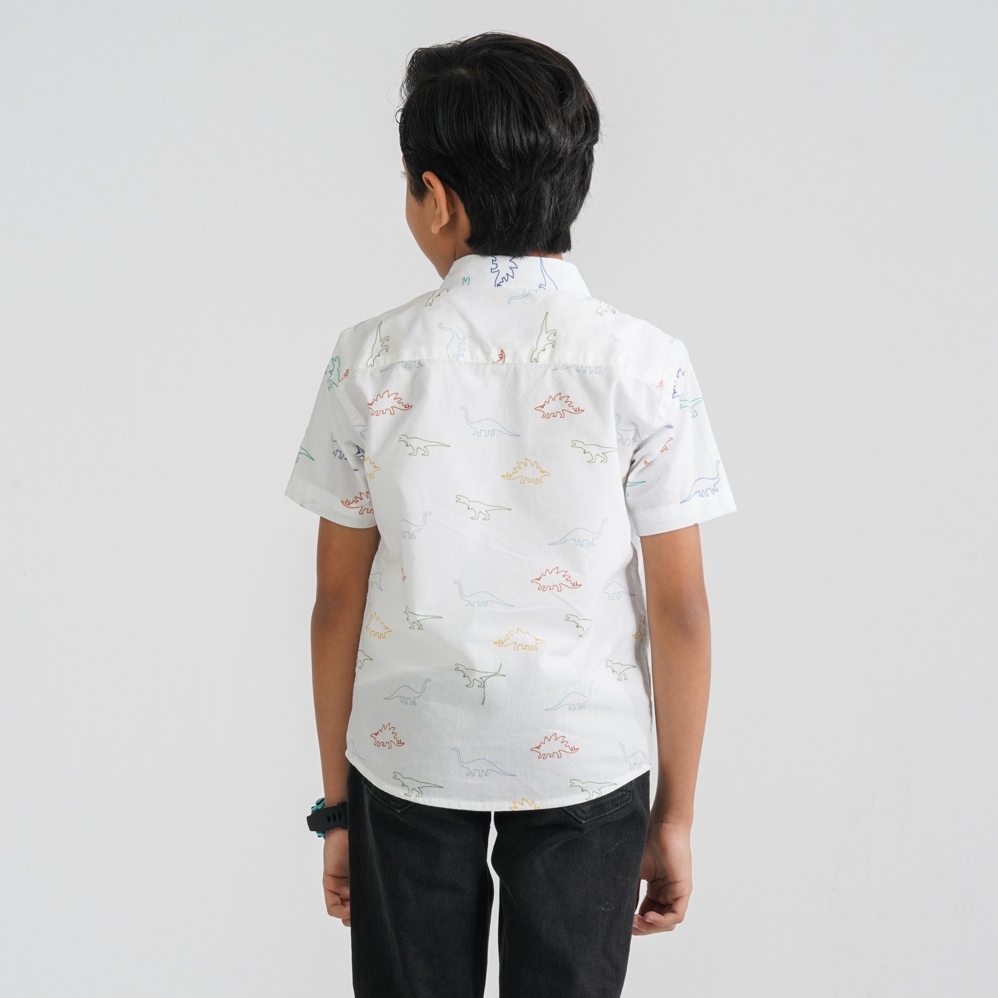 Baby Boy's White Cotton Casual Shirt thumbnail 4