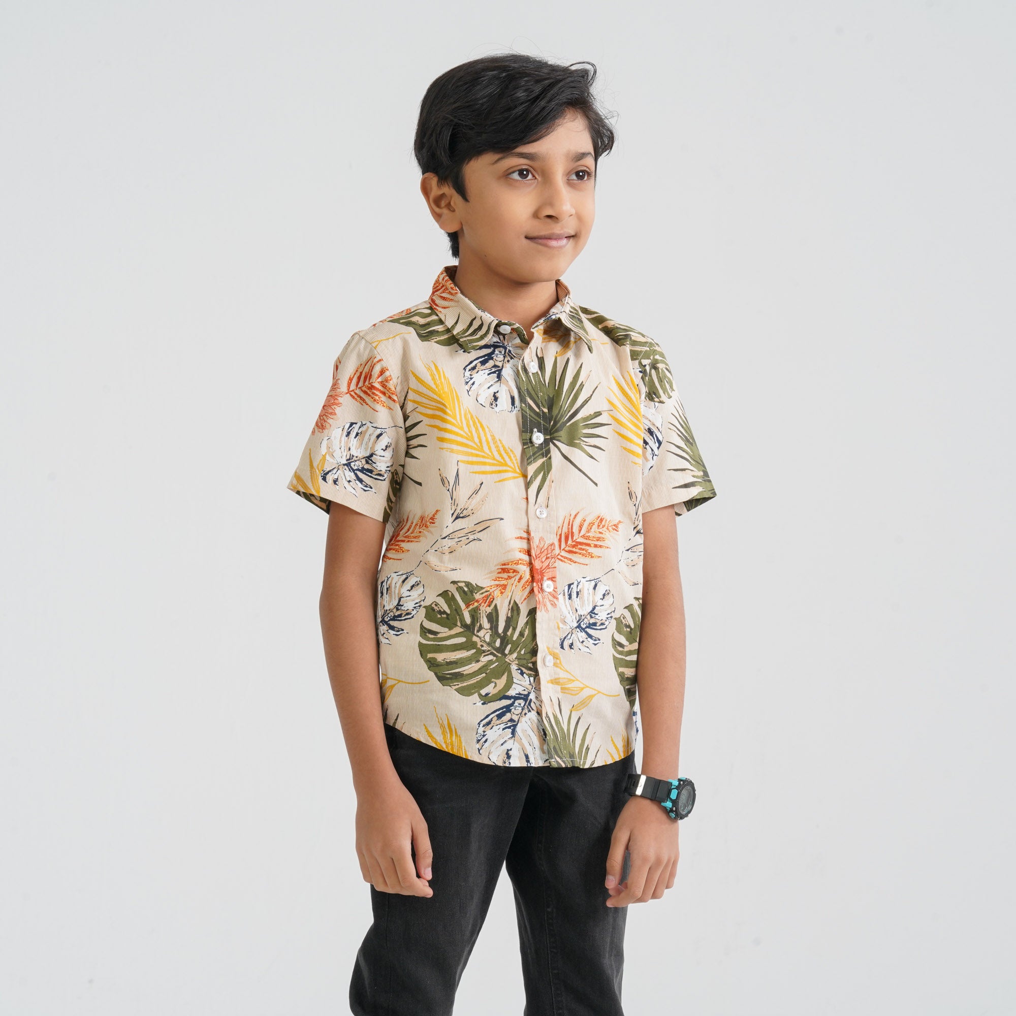 Baby Boy's Green Cotton Shirt thumbnail 5