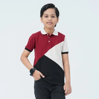 Boy's Multicolor Cotton Polo thumbnail 1