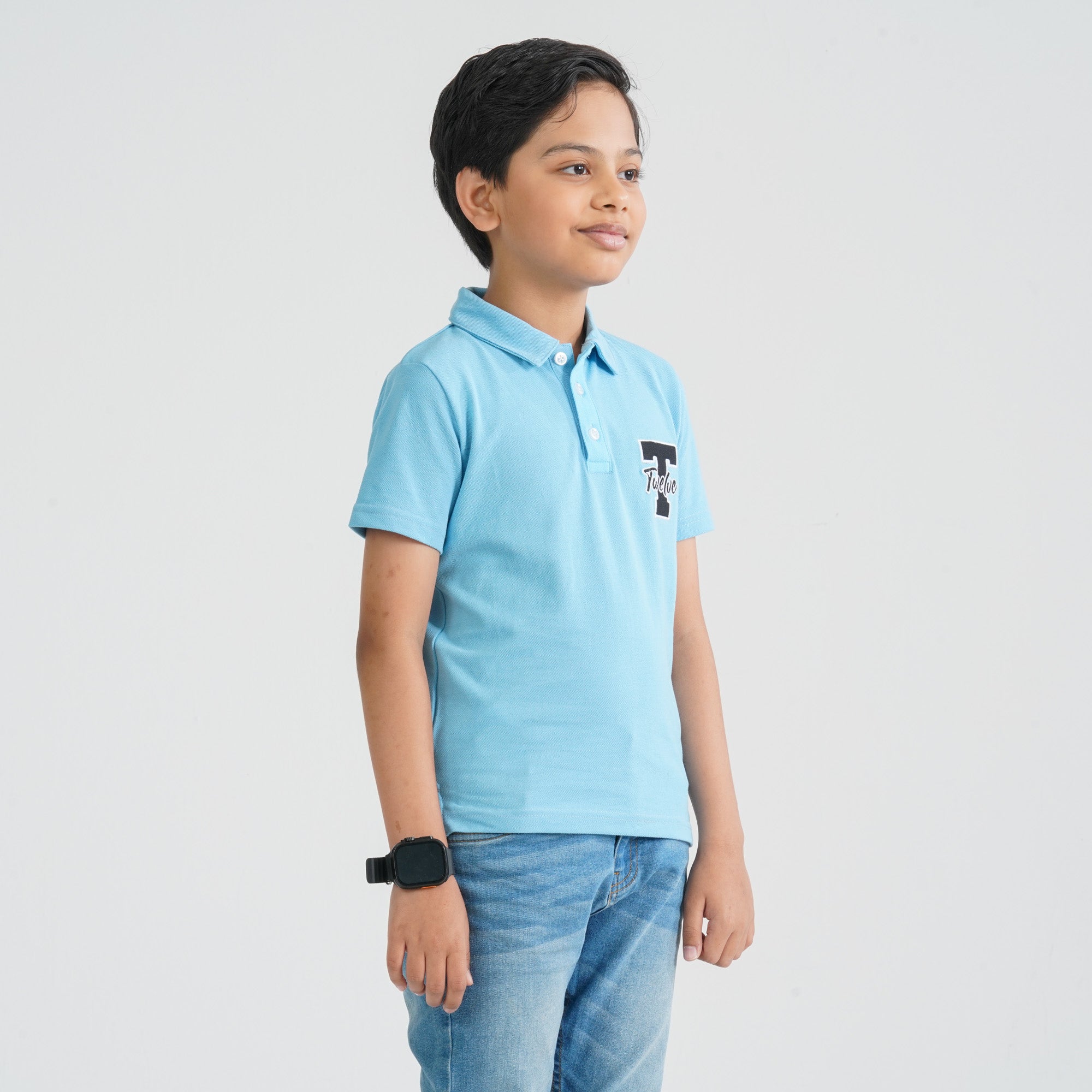 Boy's Sky Blue Polo thumbnail 5
