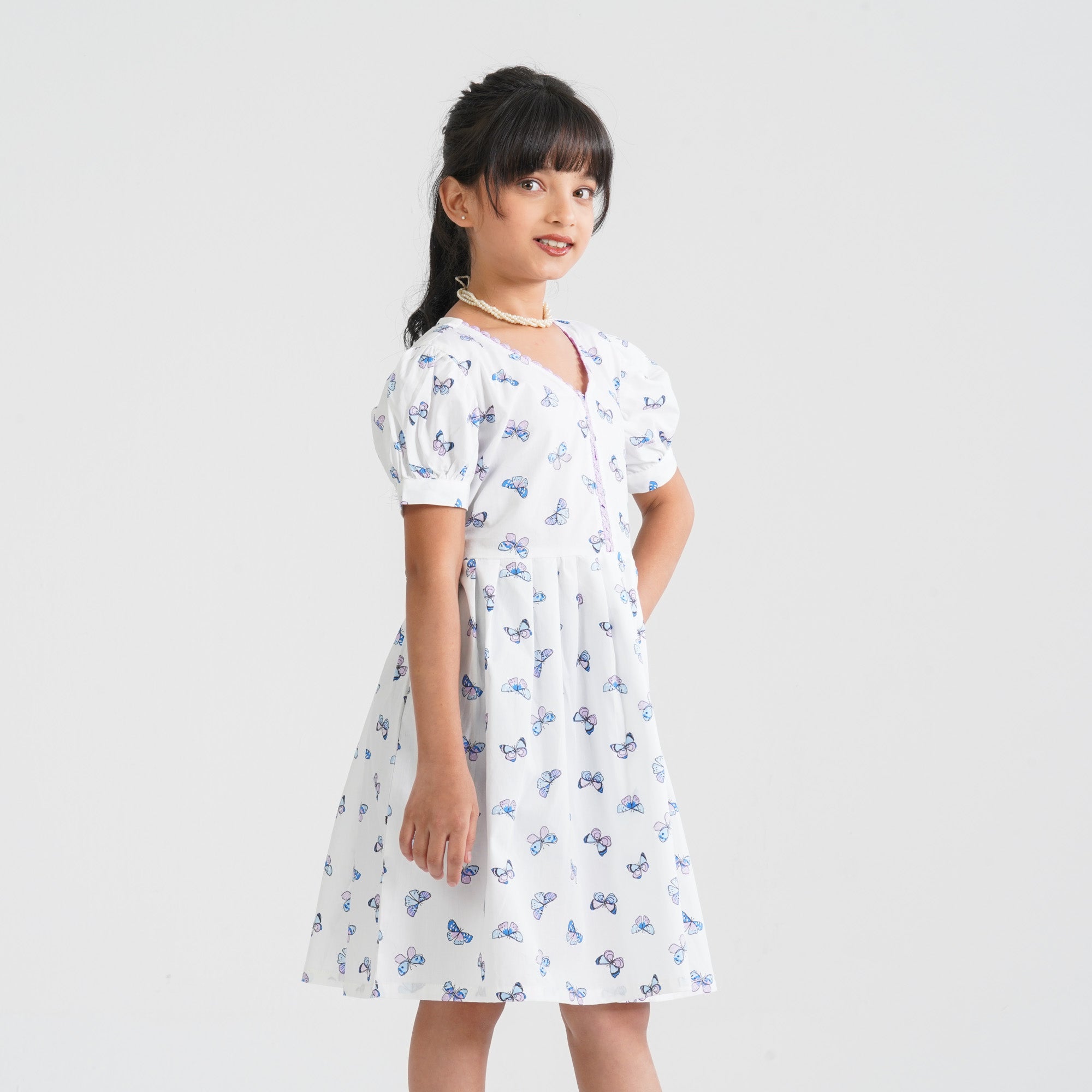 Girl's Cotton Flared Frock thumbnail 5