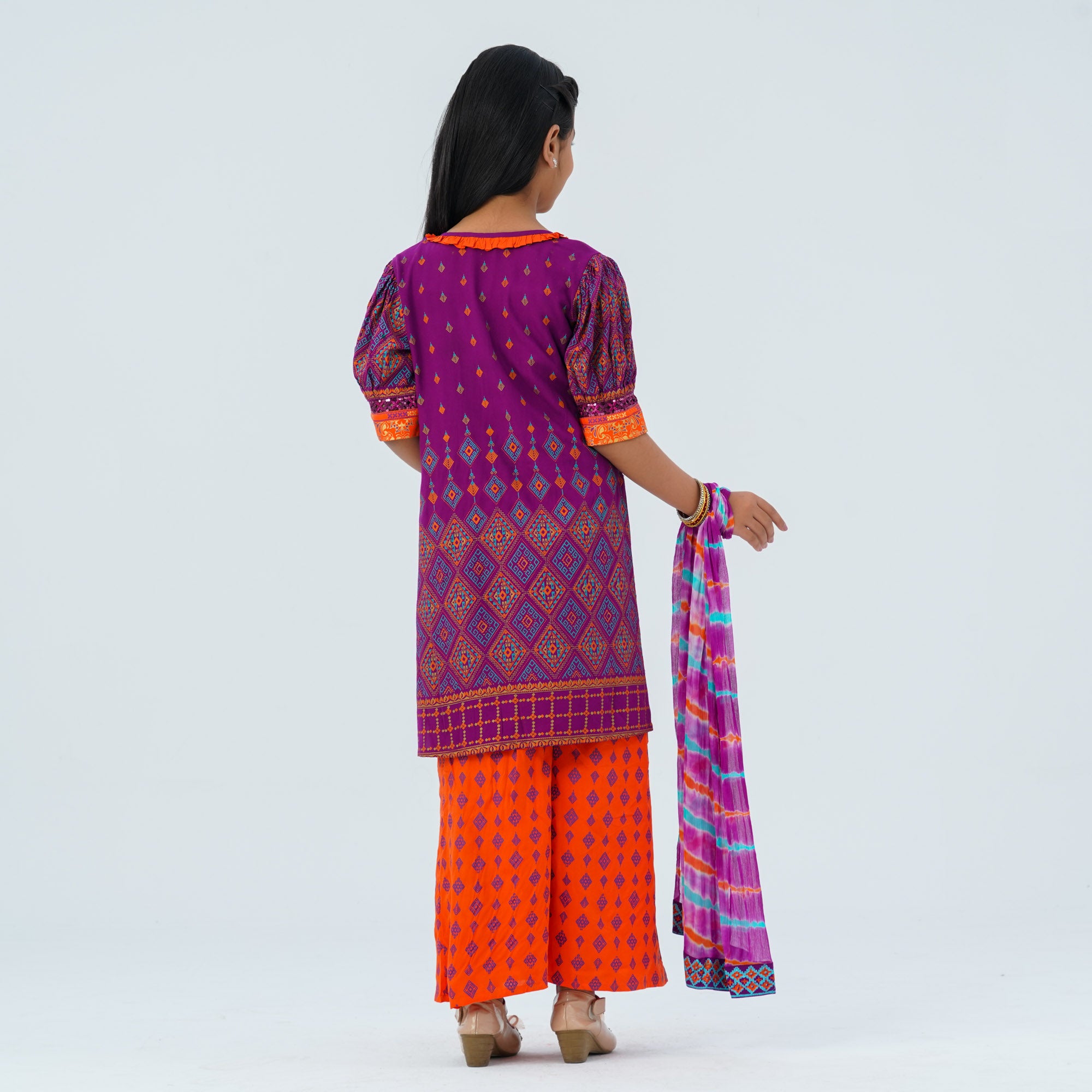 Girl's Violet Three Piece Set thumbnail 4