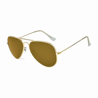 Double Bridge Golden Brown Sunglasses RBS 3026 thumbnail 1