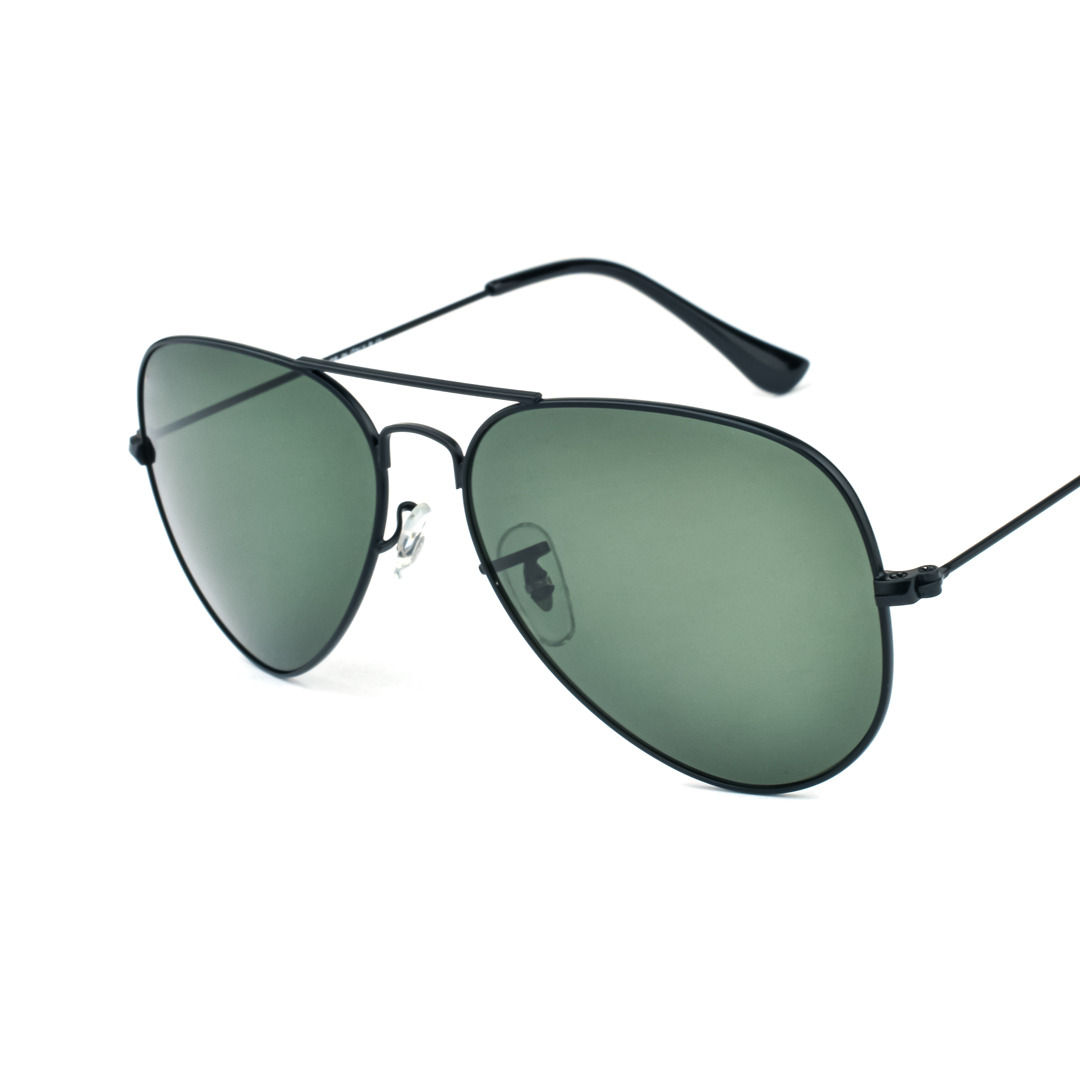 Double Bridge Aviator Sunglasses RBS3026 GUN GRN thumbnail 2